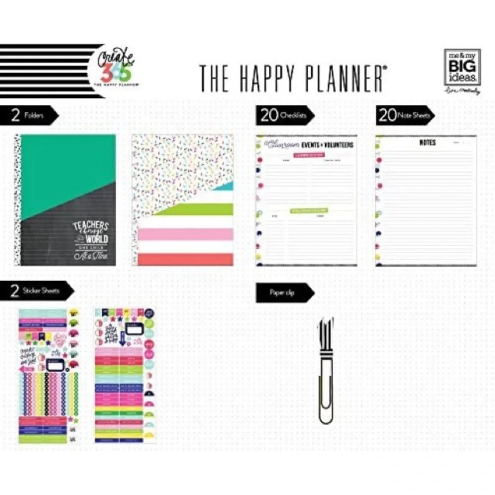 The Happy Planner Teacher Edition Accessory Pack - Big
